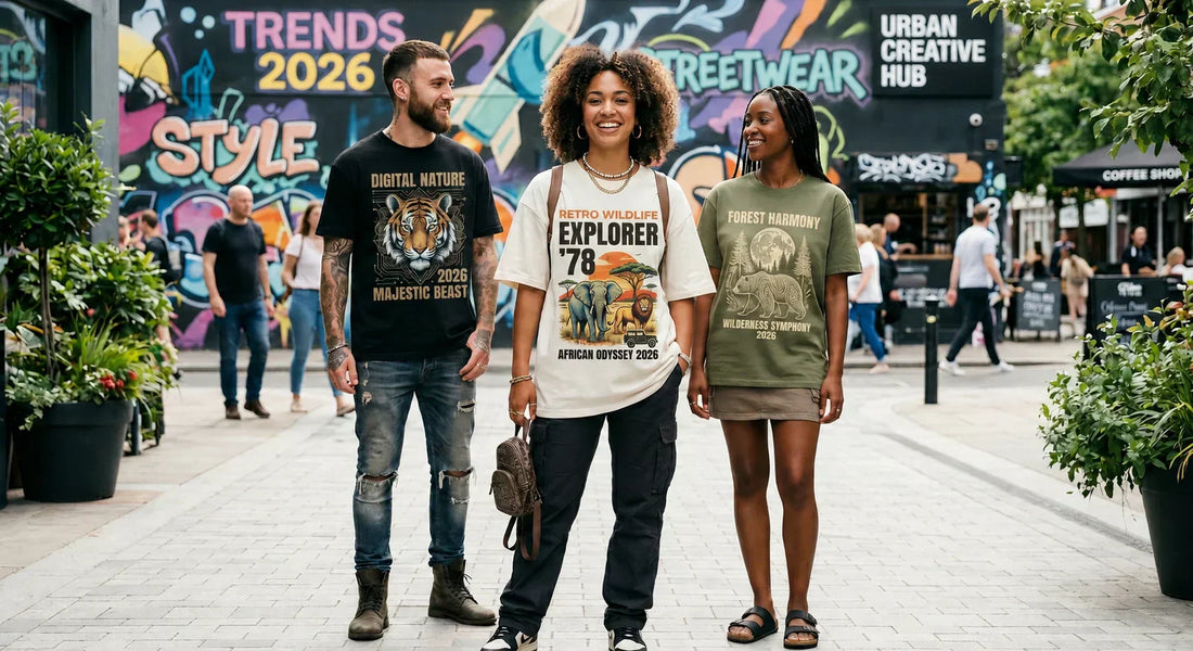 trending t-shirt designs 2026 - wildlife graphic tees by YOURWAY