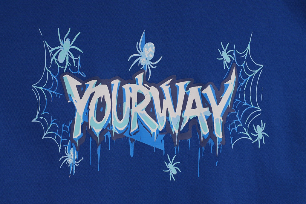 Blue Spider Web T-Shirt Yourway