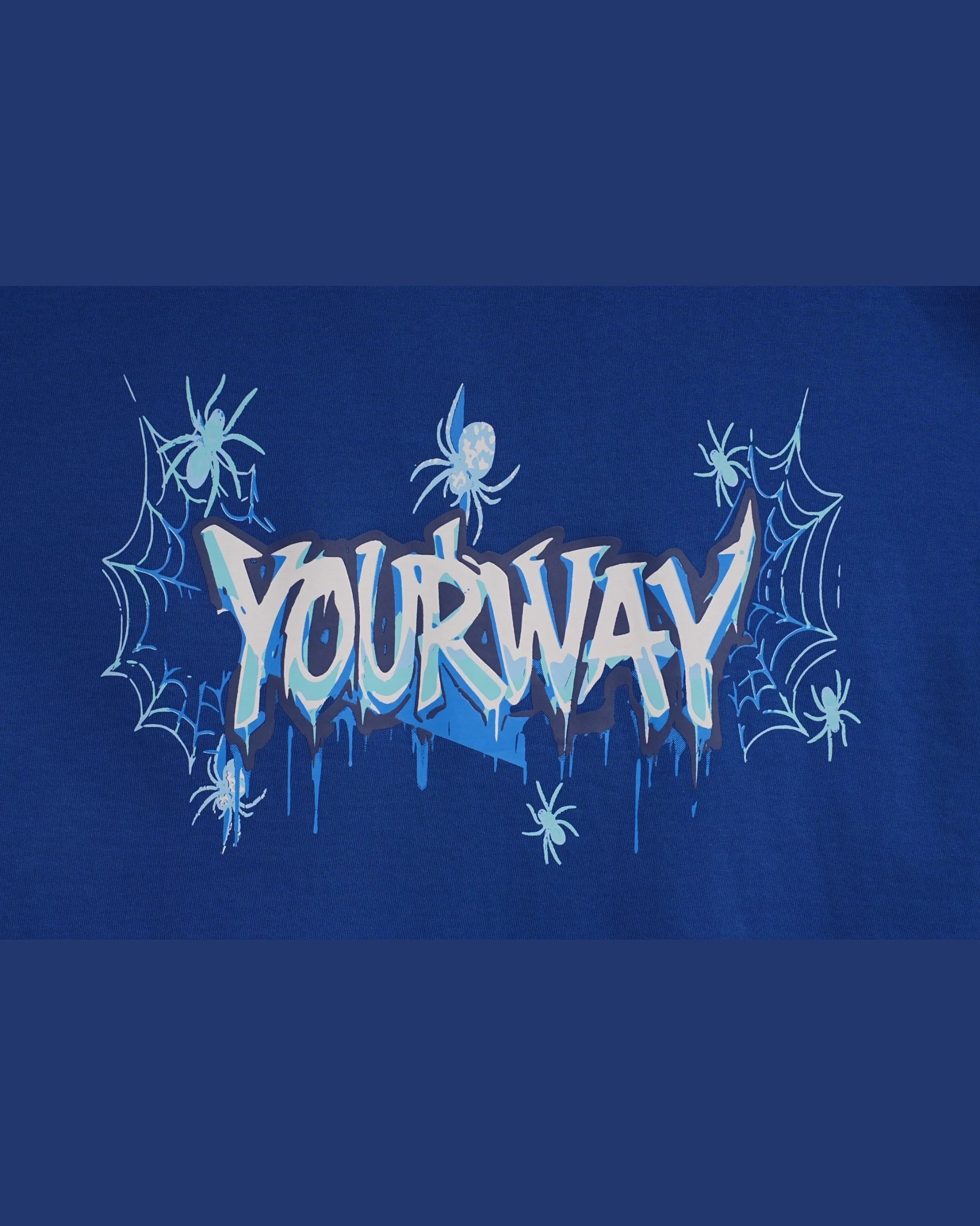 Blue Spider Web T-Shirt Yourway