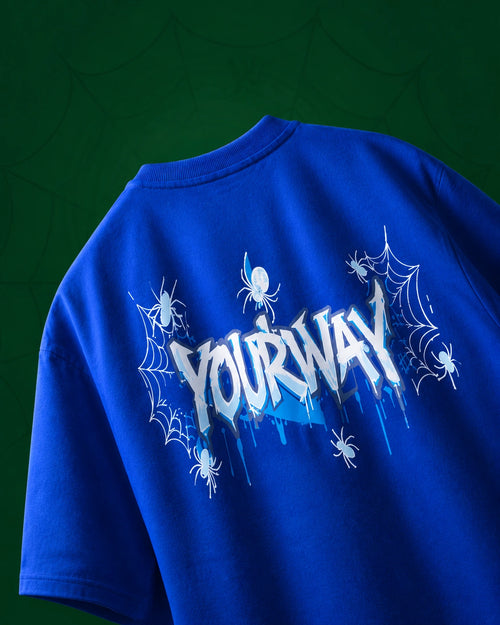 Blue Spider Web T-Shirt Yourway