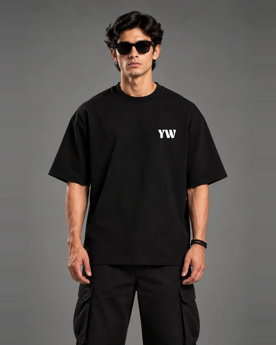 Born To Be A Problem black t-shirt front print