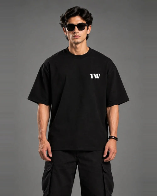 Born To Be A Problem black t-shirt front print