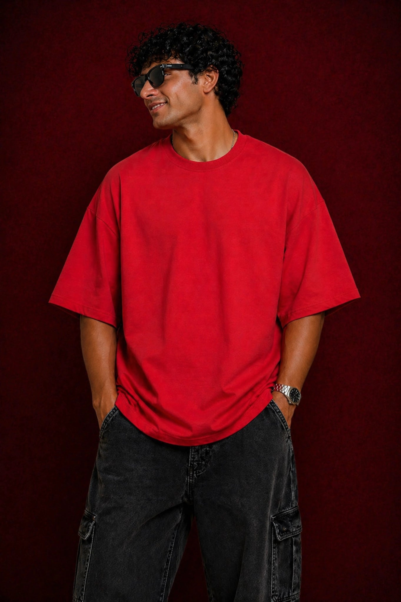 Plain Red T-Shirt – Premium Cotton Everyday Essential Yourway