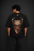 Predator Leopard & Deer Black T-Shirt Yourway