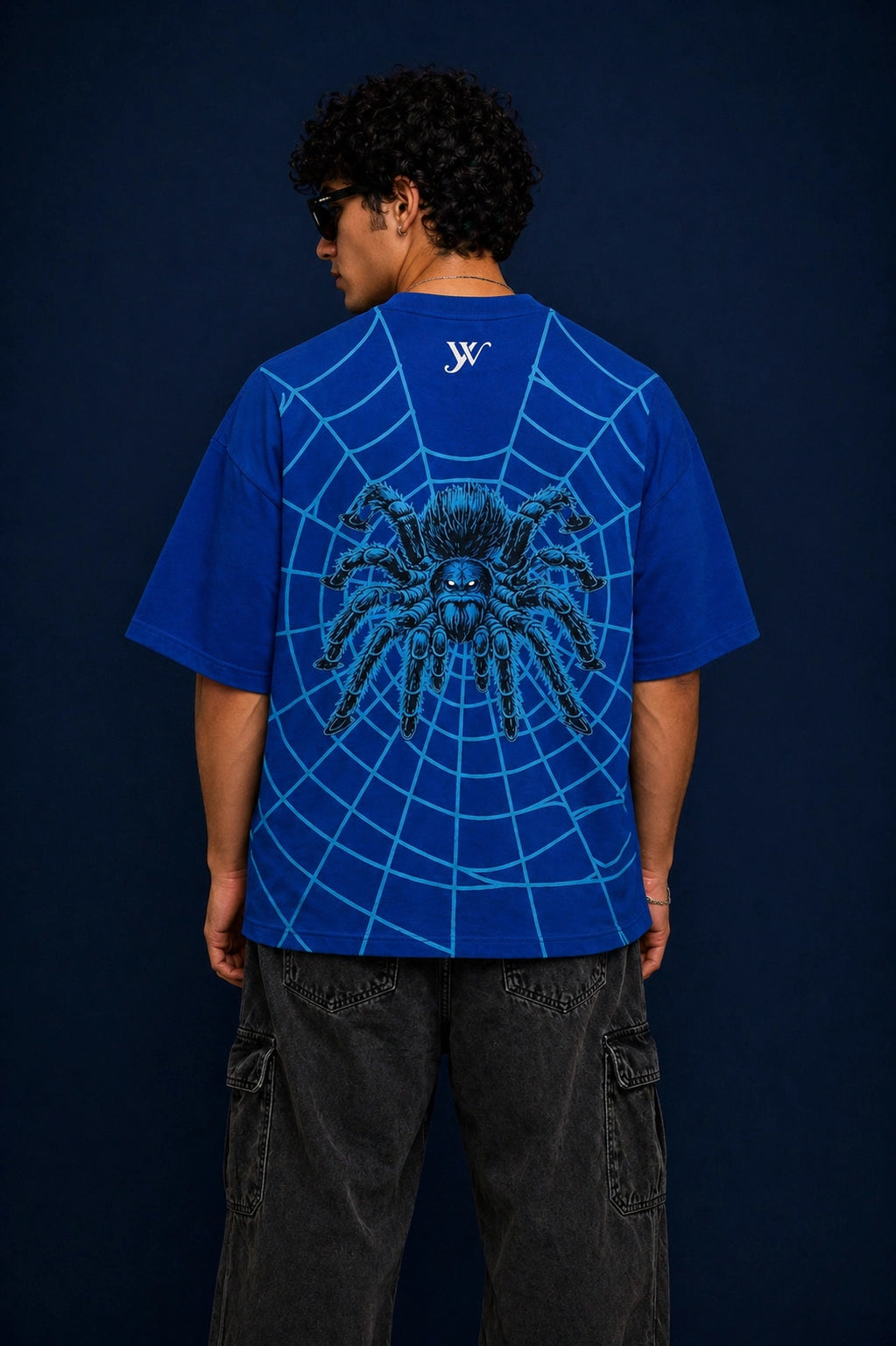 Blue Spider Web T-Shirt Yourway