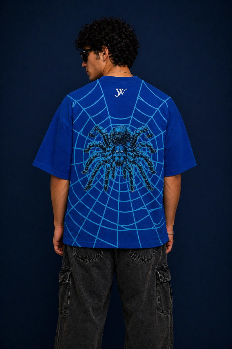 Blue Spider Web T-Shirt Yourway