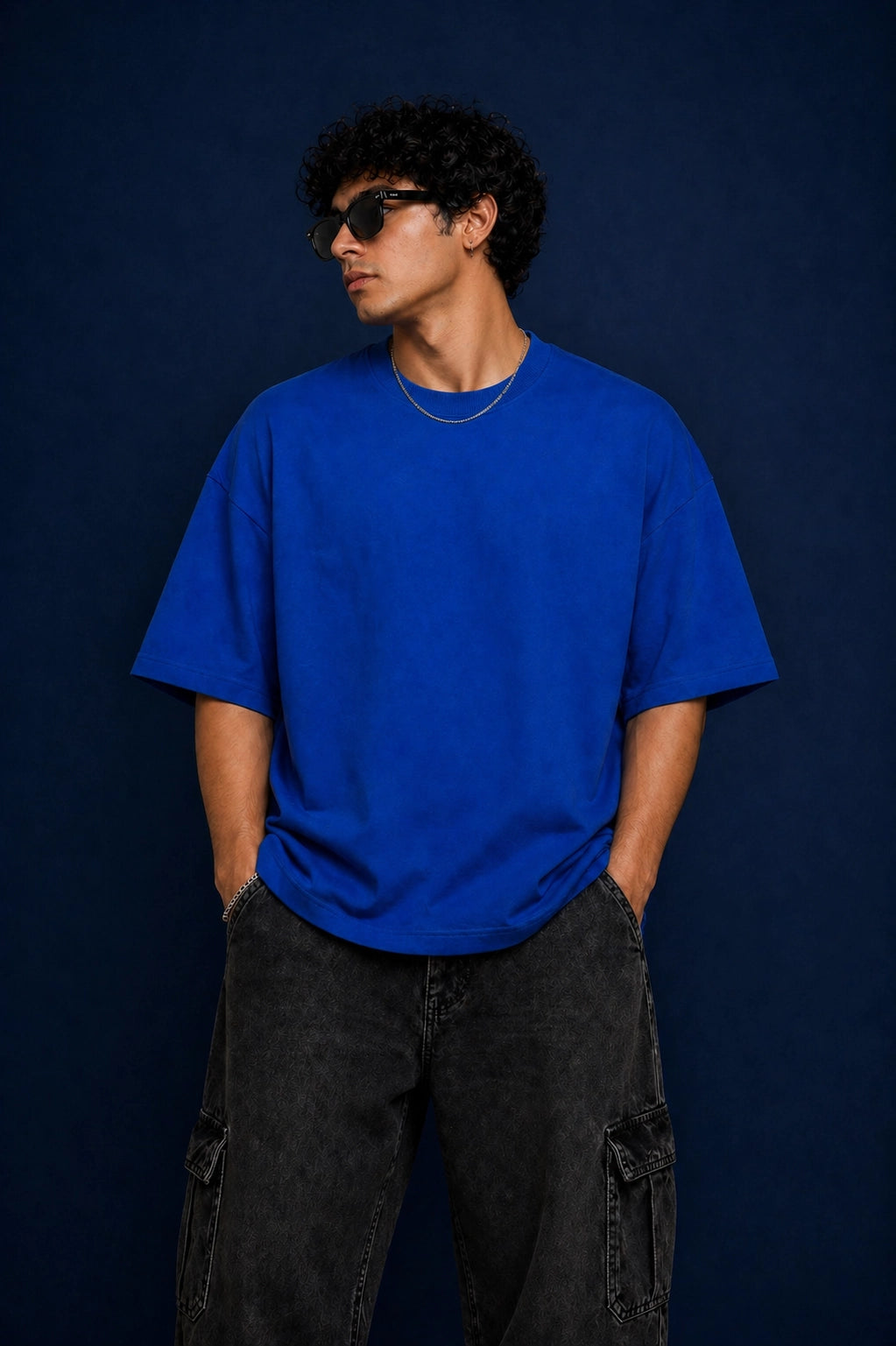 Plain Blue T-Shirt – Premium Cotton Everyday Essential Yourway