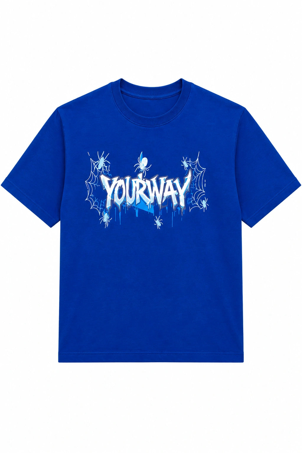 Blue Spider Web T-Shirt Yourway