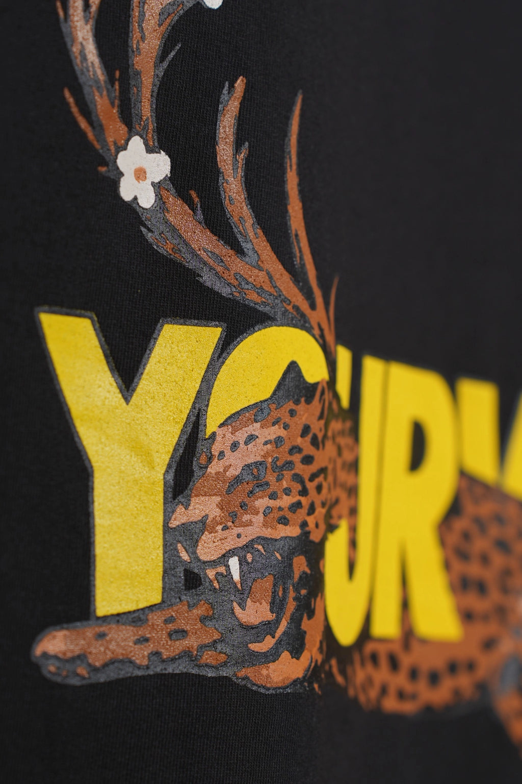 Predator Leopard & Deer Black T-Shirt Yourway