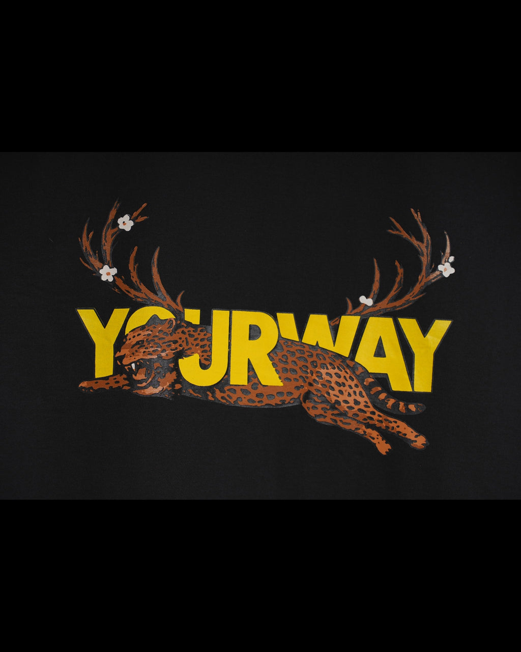 Predator Leopard & Deer Black T-Shirt Yourway