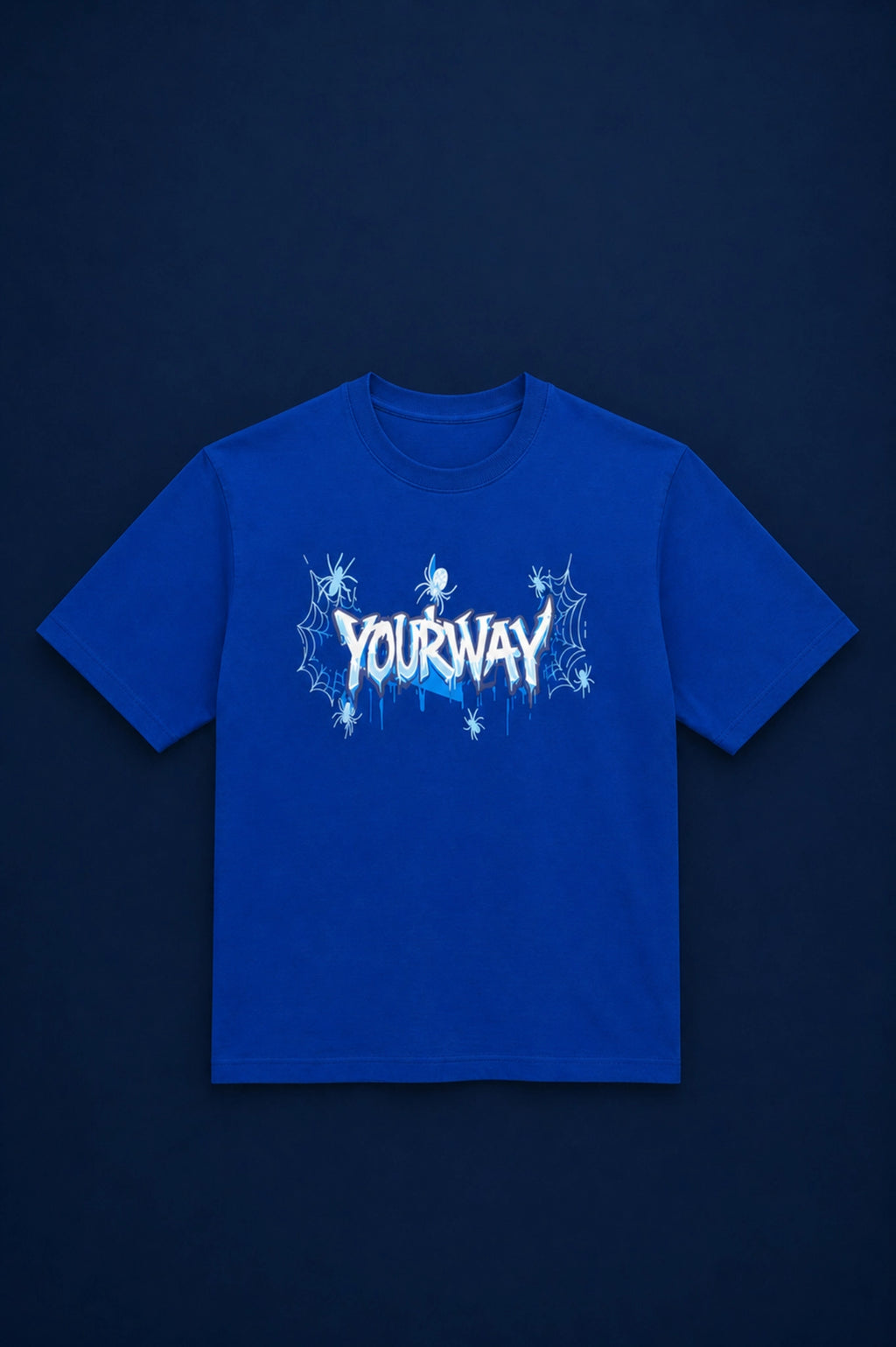 Blue Spider Web T-Shirt Yourway